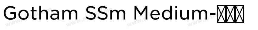 Gotham SSm Medium字体转换